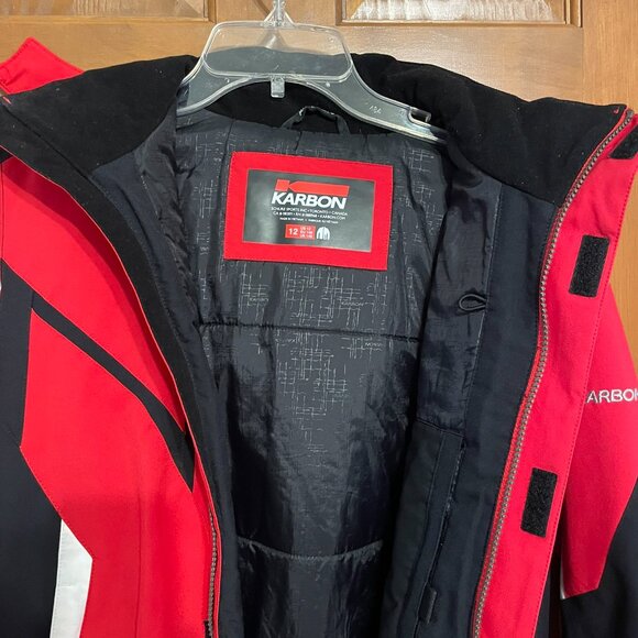 Boys 12 Karbon ski/snow set- jacket and pants in EUC - Picture 15 of 16